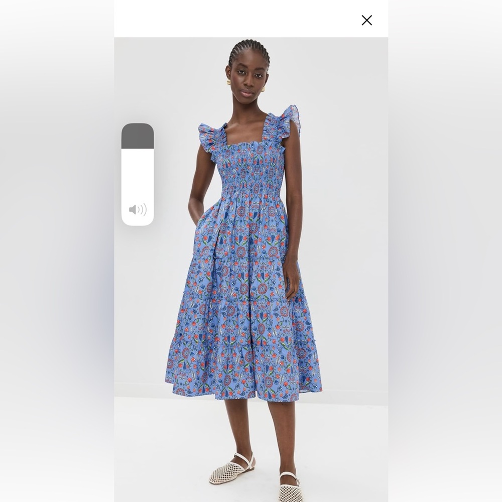 Ellie Nap Dress, Swedish Floral/ Blue Multi